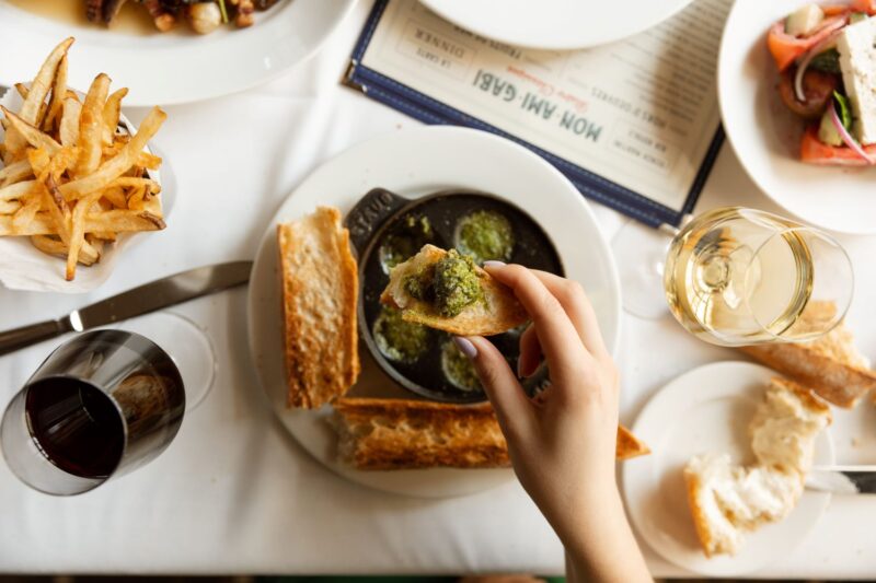 Escargot for Chicago Restaurant Week at Mon Ami Gabi in Lincoln Park