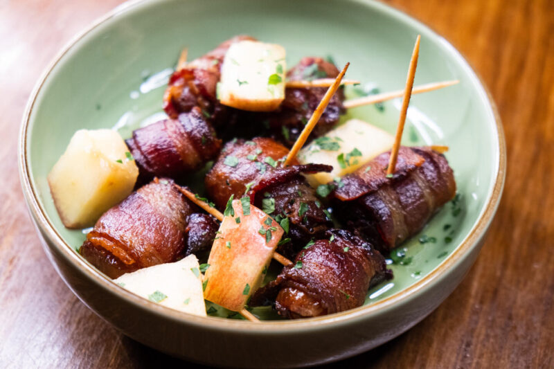 Bacon wrapped dates 