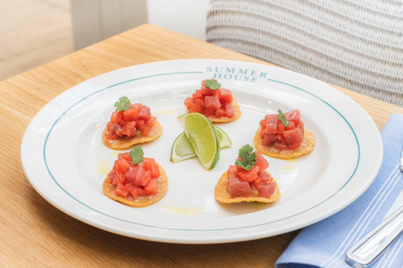 Ahi Tuna Watermelon Tostadas at Summer House