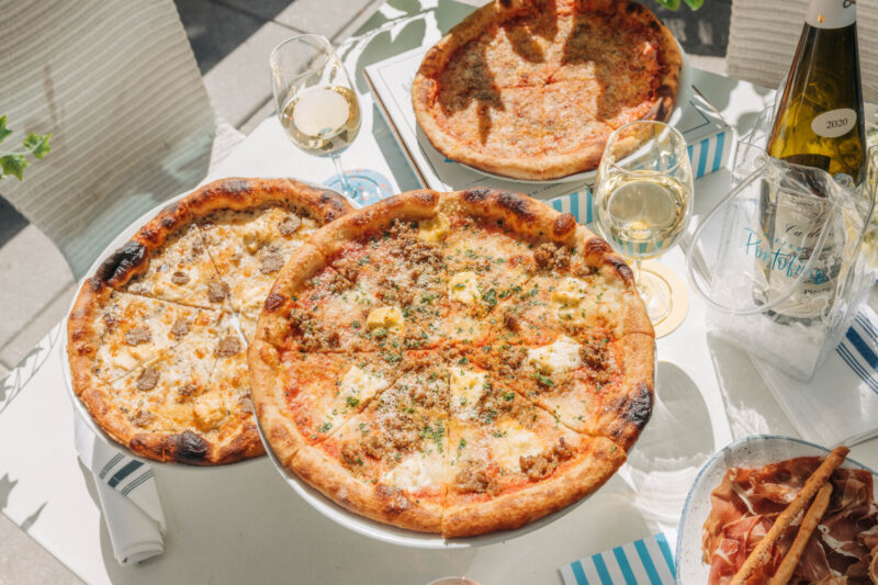 Meatball and Ricotta Pizza at Pizzeria Portofino