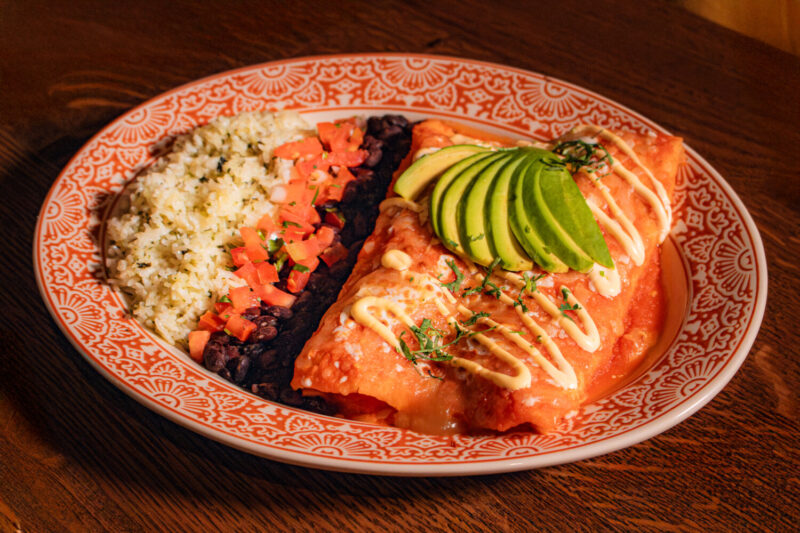 Garlic Chile Shrimp Enchiladas