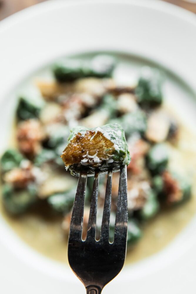 Saranello's spinach and ricotta gnocchi