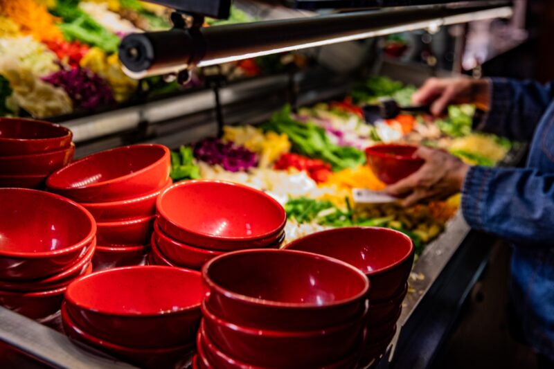 Build your own dish at Big Bowl Stir Fry Bar