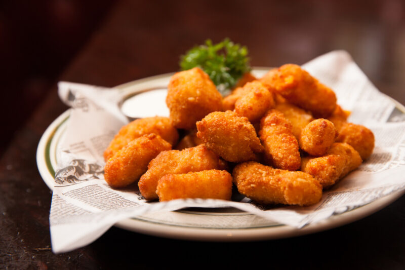 Wisconsin Cheese Curds at L. Woods Tap & Pine Lodge