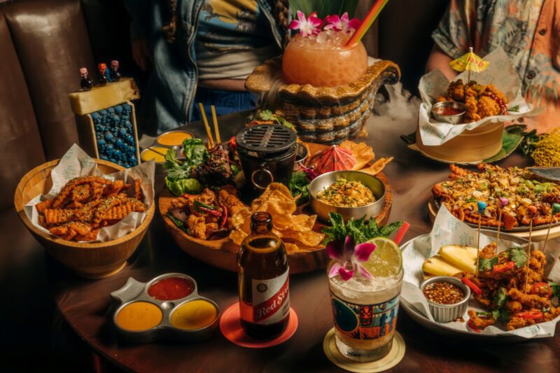 PuPu Platter at Three Dots and a Dash