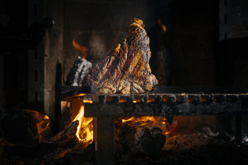 Wood fire Grill STeak