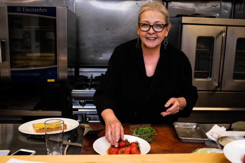 Chef Rita Dever in LEYE test kitchen