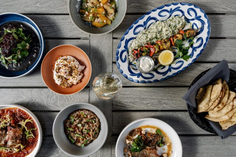 Various dishes at Aba