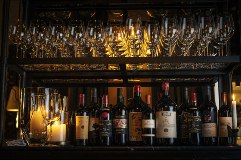 Italian wines at Bar Tre Dita