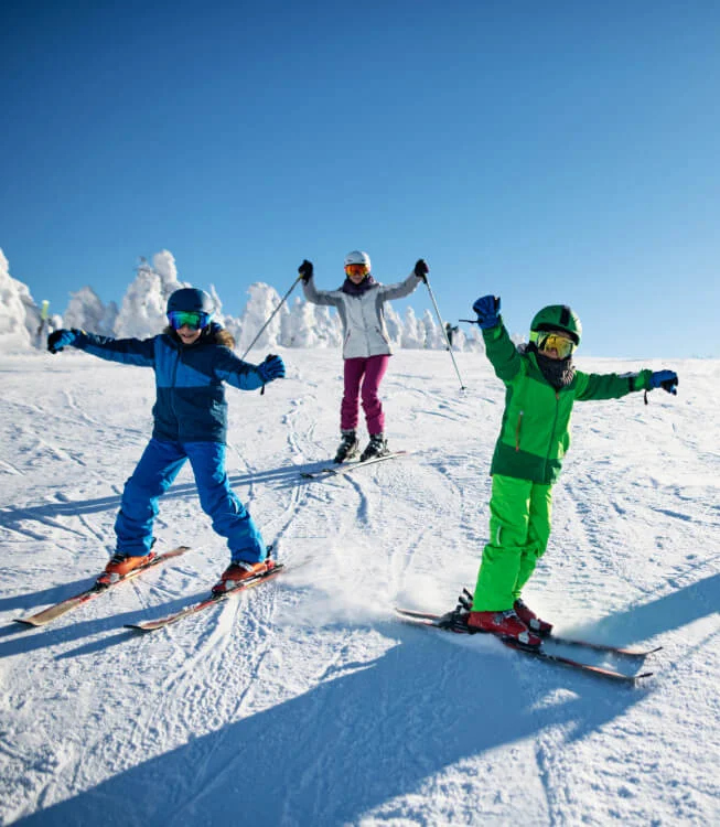 skiing