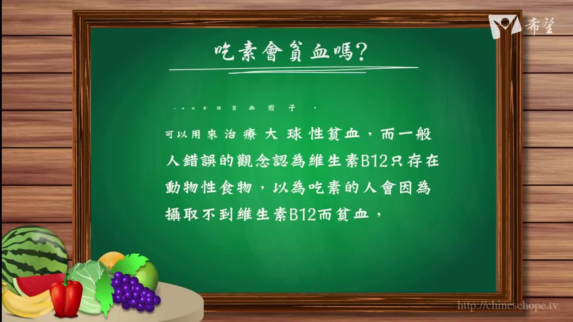 102.吃素会贫血吗?