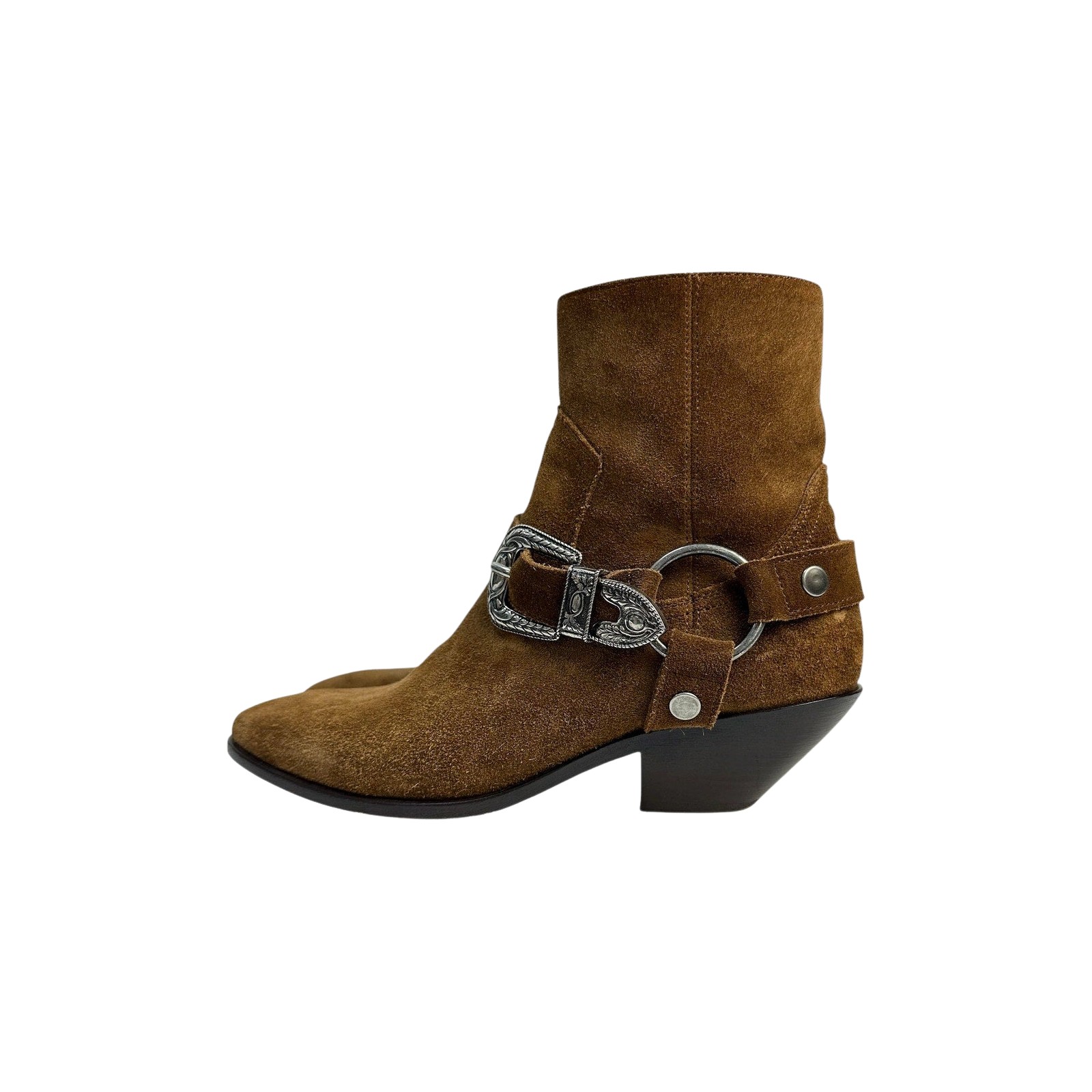 Saint Laurent WEST HARNESS Western Ankle Boots
