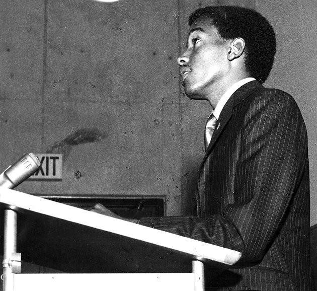 DR Michael Oshoosi Wright at CCAC, 1972