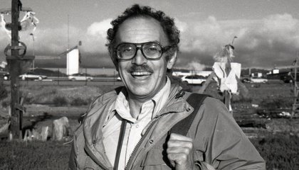 Robert Sommer at the Emeryville Mudflats, 1981