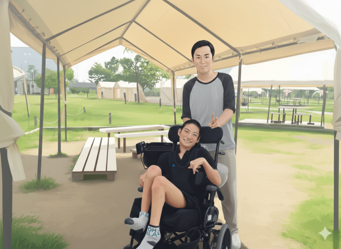 脳性麻痺の高校生と挑んだ初めてのキャンプ体験記