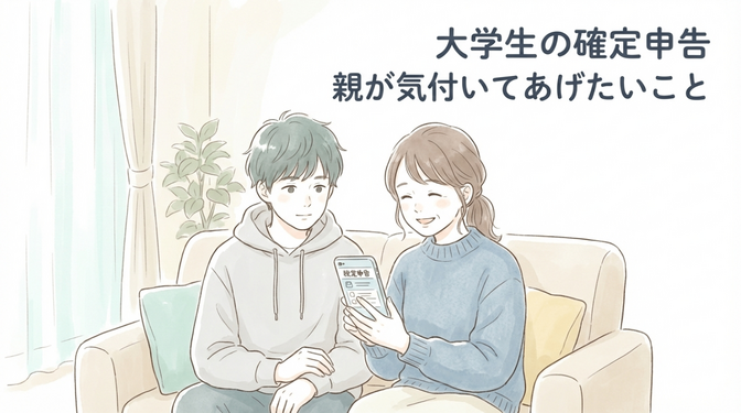 【2025年版】大学生のアルバイトと確定申告 子どもの税金、親が一度は確認しておきたいポイント