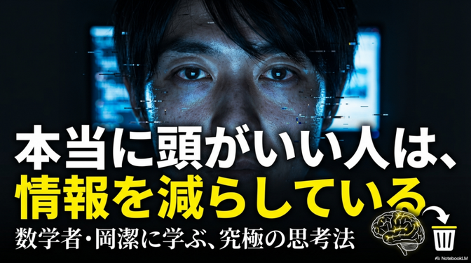 情報を捨てる勇気：数学者・岡潔に学ぶ「本当に頭が良い人」の引き算の思考法