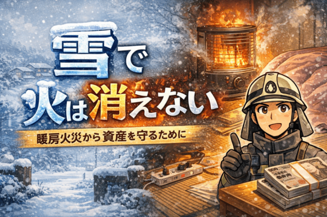 No.3【現役消防士が伝える】雪で火は消えない〜暖房火災から資産を守る〜