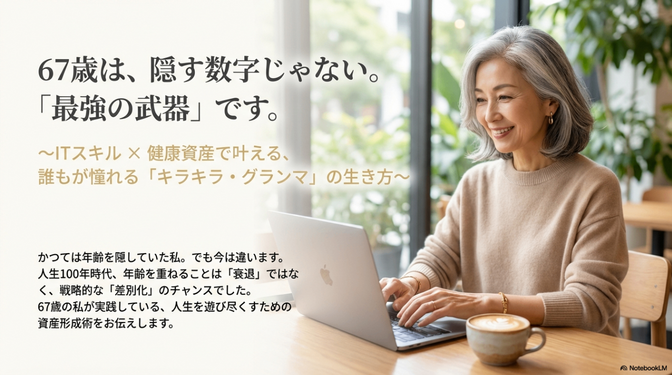 【67歳は最強の武器】「老後」を捨てて「幸齢者」として生きる私のデジタル・健康投資術