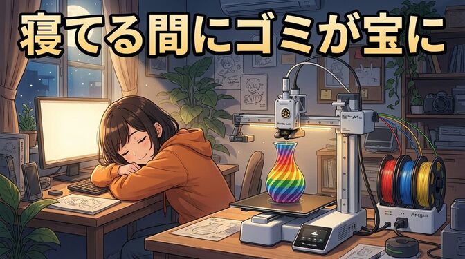 A1 miniユーザー必見！AMS Liteを「端材処理マシン」に変える"端材錬金術"のススメ