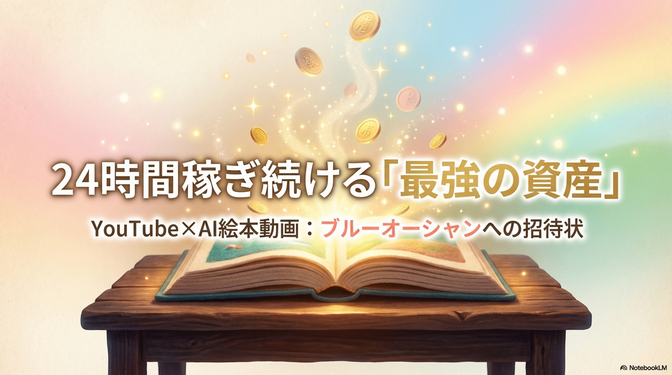  【会社員でも不労所得！】AI絵本がYouTubeで24時間稼ぎ続ける5つの論理的理由