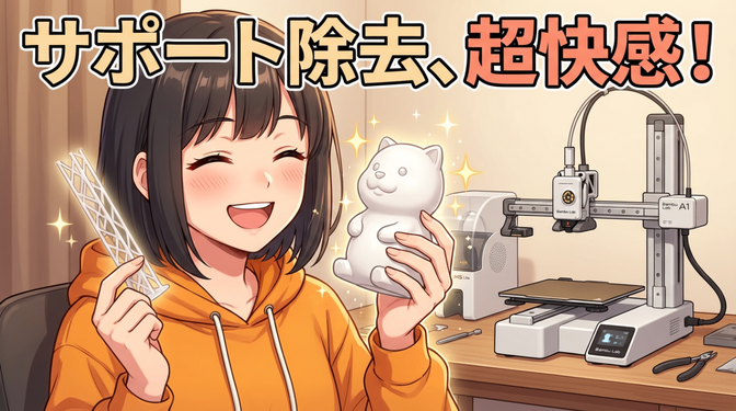 安全策のGrid、攻めのSnug。サポート材設定の「最適解」を探る