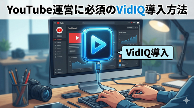 YouTube運営に必須のvidIQ導入方法