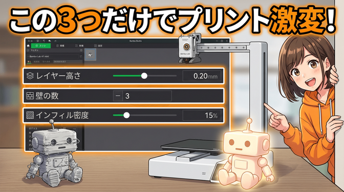 スライサー設定の基礎 ― 積層ピッチ・壁・インフィルの「なぜ」を理解する