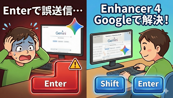 【Gemini & NotebookLM】Enter誤送信から卒業！神ツールの導入法✨