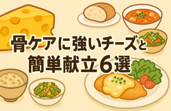 骨ケアに強いチーズと簡単献立6選