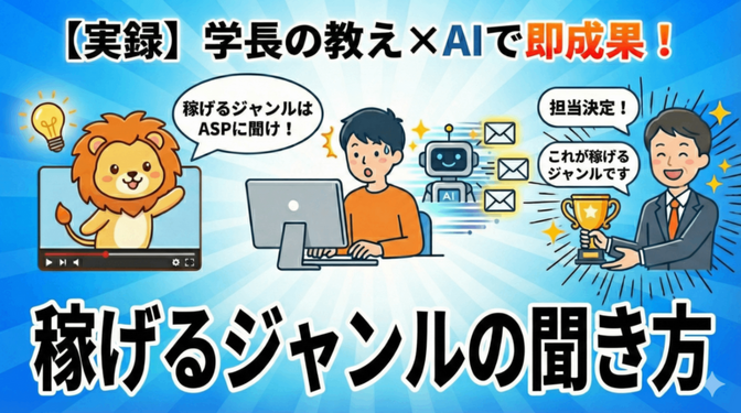 【実践】学長アドバイス「ASP担当者に聞く」！ASPから有益情報を得る方法【プロンプトあり】