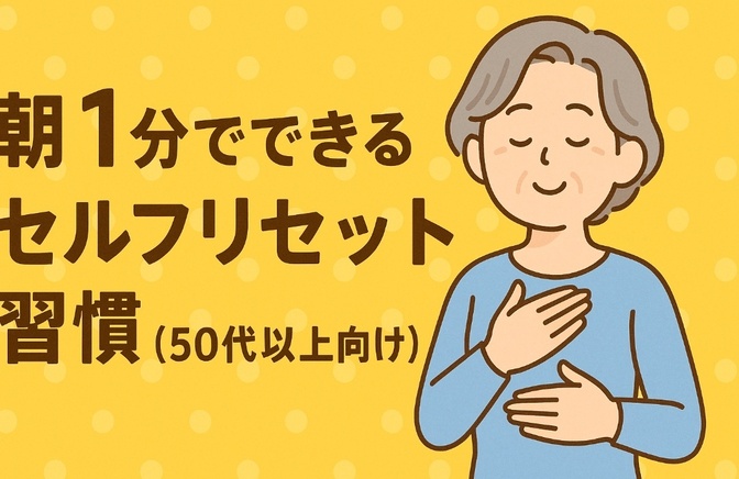 朝1分でできるセルフリセット習慣(50代以上向け)
