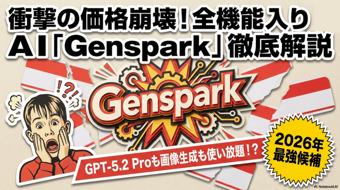 GPT 5.2 Proが使い放題？AIワークスペース『Genspark』に驚かされる5つの理由