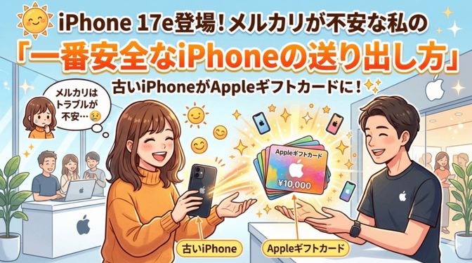 iPhone17e登場！メルカリが不安な私の「一番安全なiPhoneの送り出し方」
