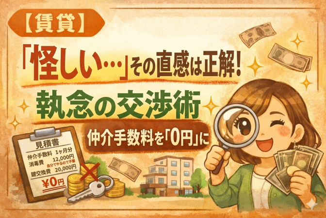 【実録】「怪しい…」その直感は正解！仲介手数料を「0円」にした執念の交渉術