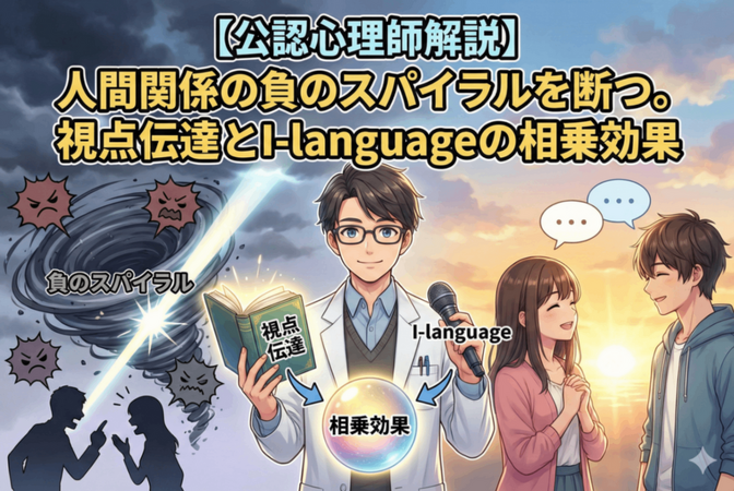 【公認心理師解説】人間関係の負のスパイラルを断つ。視点伝達とI-languageの相乗効果