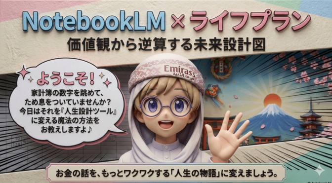 『 NotebookLM×ライフプラン　〜価値観から逆算する未来設計図 』