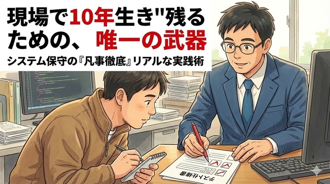 【実録】10年生き残ったシステム保守エンジニアが語る。最強の武器「凡事徹底」のリアル