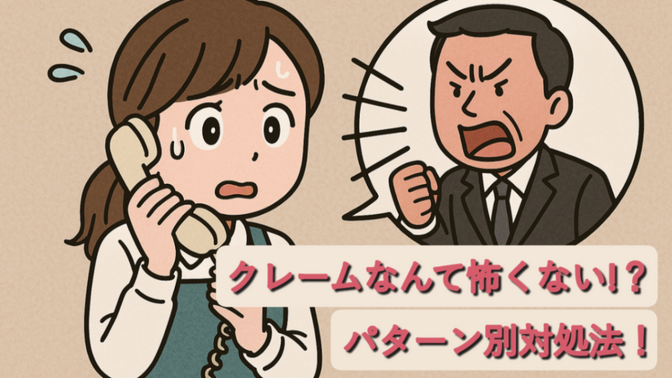 相手を知れば怖さも半減！クレーム対処法を学んでストレスを減らしましょう！