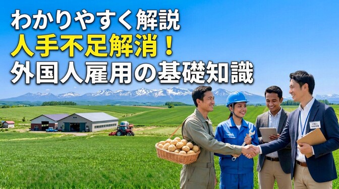 人手不足を解消する「外国人材の活用」基礎知識と3つの在留資格をわかりやすく解説！
