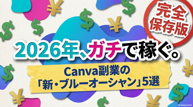 【2026年版】Canva副業の「ブルーオーシャン」を射抜く、まだ日本人が知らない5つの収益化モデル