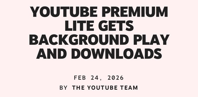 【朗報】YouTubeプレミアムライトでバックグラウンド再生できるようになるって公式が言ってます