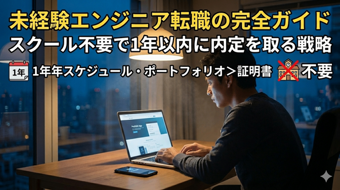 未経験エンジニア転職の完全ガイド｜スクール不要で1年以内に内定を取る戦略