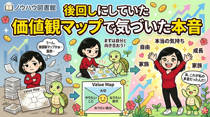 後回しにしていた価値観マップで気づいた本音