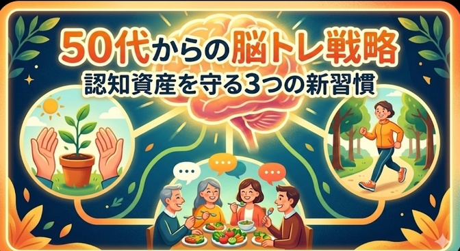 50代からの脳トレ戦略 認知資産を守る3つの新習慣