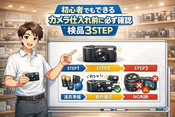 カメラ仕入れ前に必ず確認 初心者でもできる検品3STEP