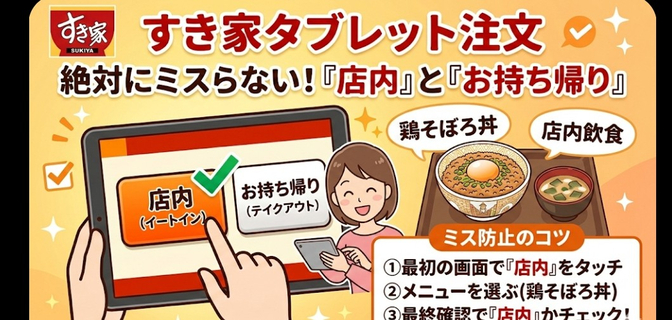 学長も話題 すき家の注文のやり方