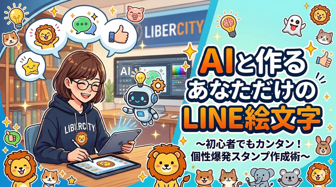 AIと作る　あなただけのLINE絵文字