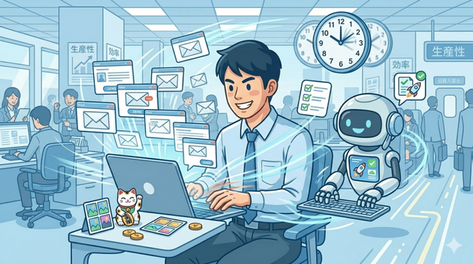 AIでメール・文章作成が10倍速くなった方法【コピペで使えるプロンプト付き】