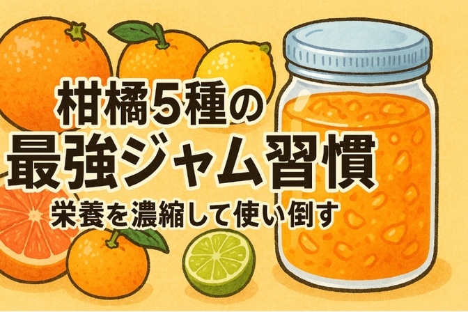 柑橘5種の最強ジャム習慣 栄養を濃縮して使い倒す